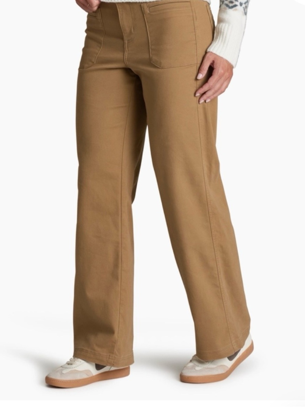 NWT Kuhl Kontour Kuhlkurve Women’s Wide Leg Relaxed Fit Pants in Nutmeg Size 6